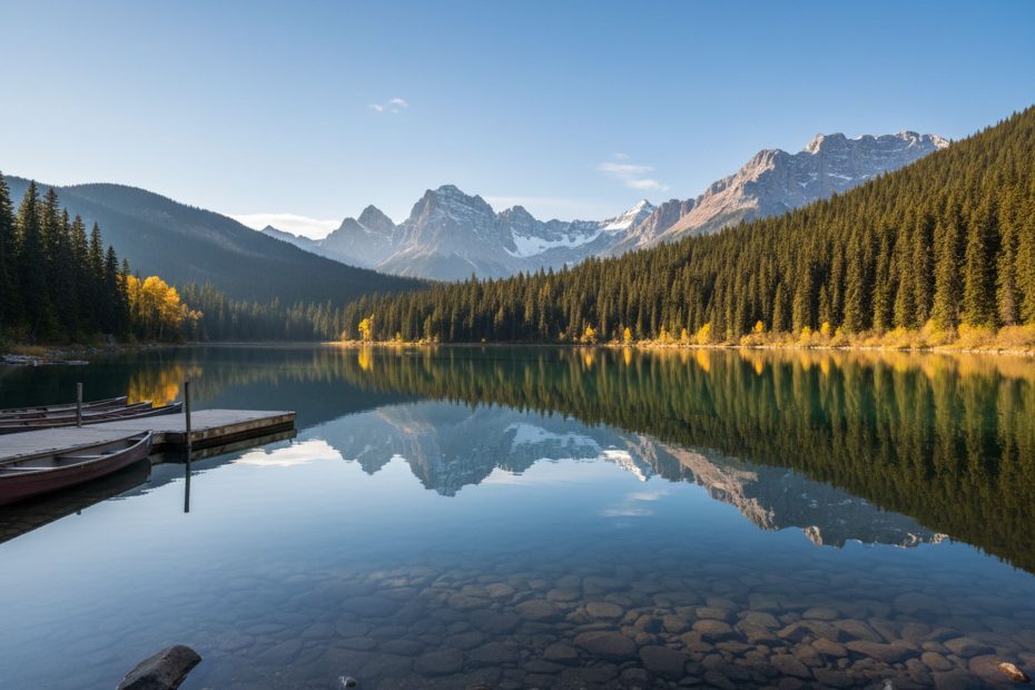 Pristine mountain lake