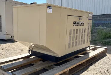 1 25kw generac industrial generator unit 089461 exterior
