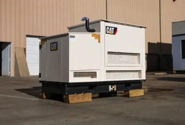 1 30kw caterpillar industrial generator unit 090409 exterior