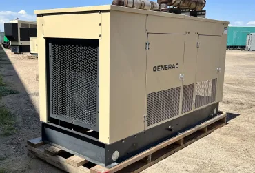 1 30kw generac industrial generator unit 089458 exterior
