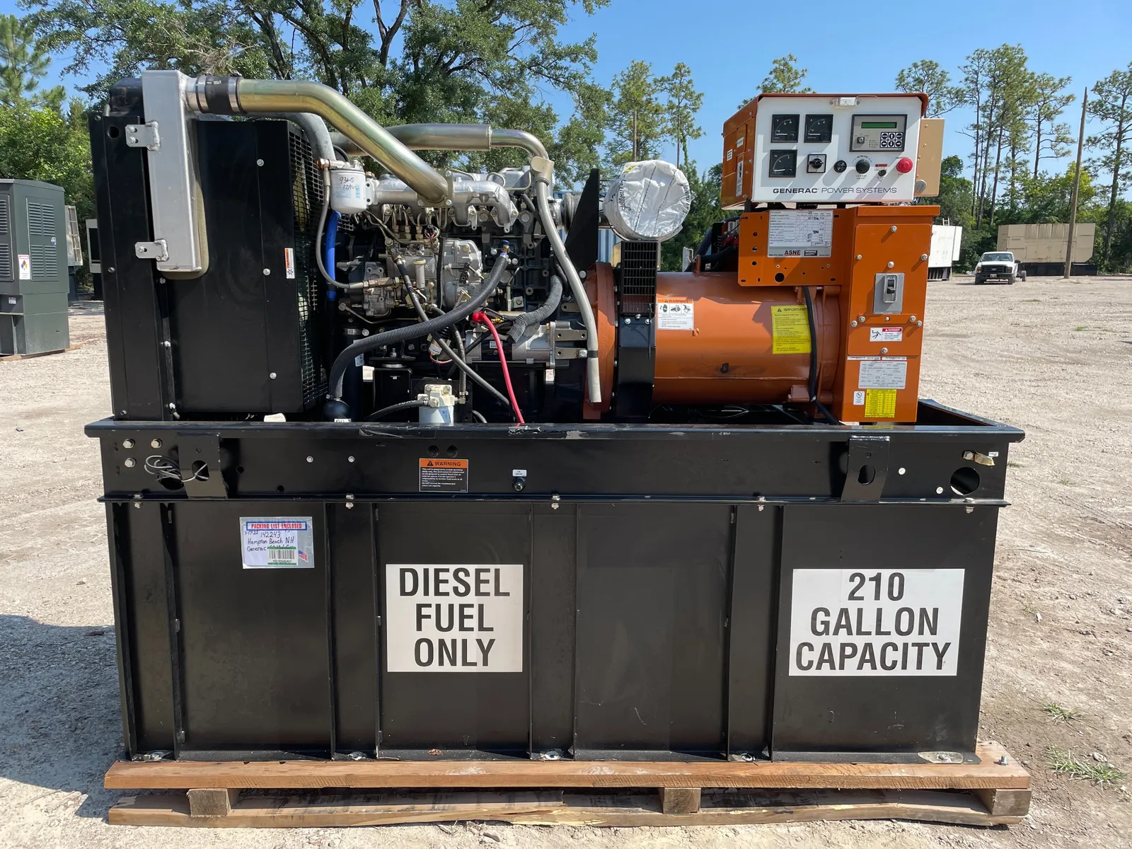 1 60kw generac industrial generator unit 089233 exterior