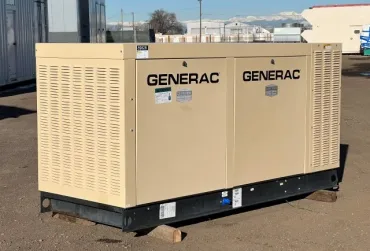 1 70kw generac industrial generator unit 089828 exterior