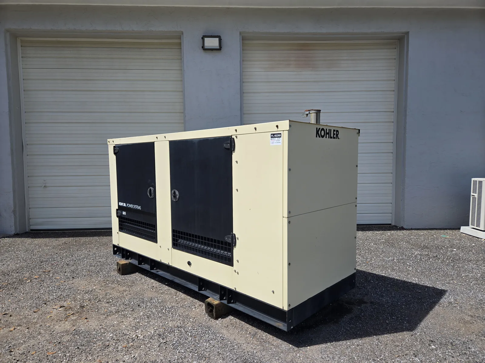 1 80kw kohler industrial generator unit 092268 exterior