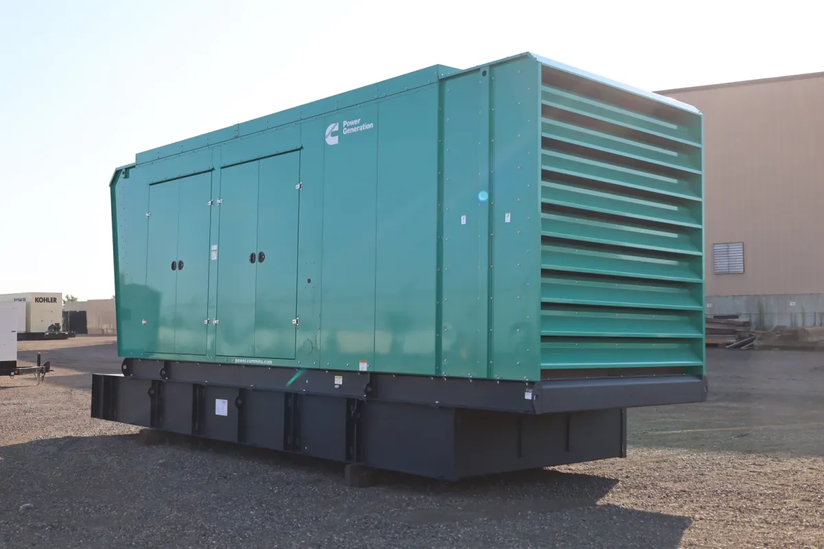 2 1000kw cummins industrial generator unit 071439 exterior