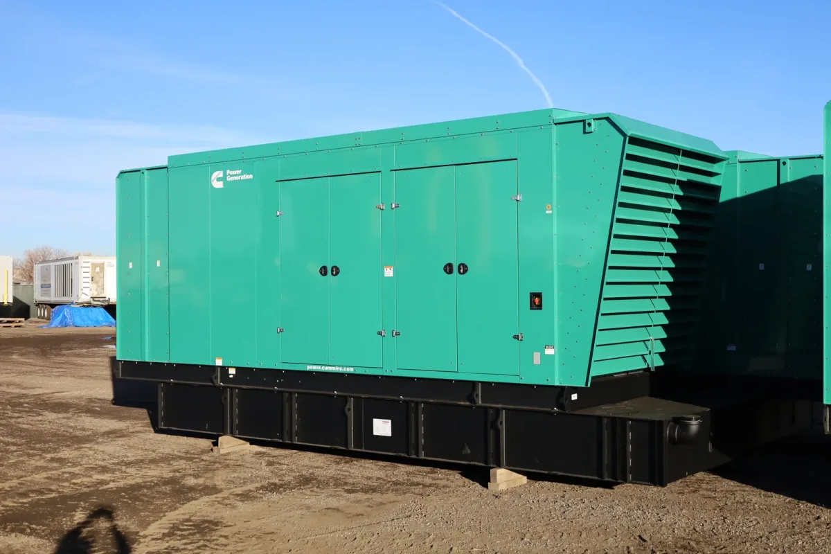 2 1000kw cummins industrial generator unit 090355 exterior