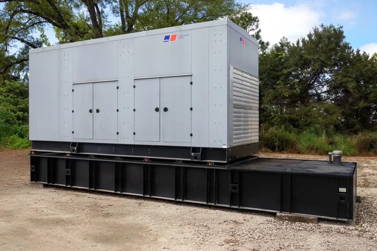 2 1000kw mtu industrial generator unit 092140 exterior