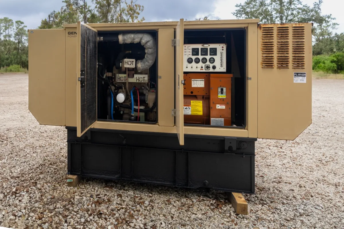 2 10kw generac industrial generator unit 091429 exterior
