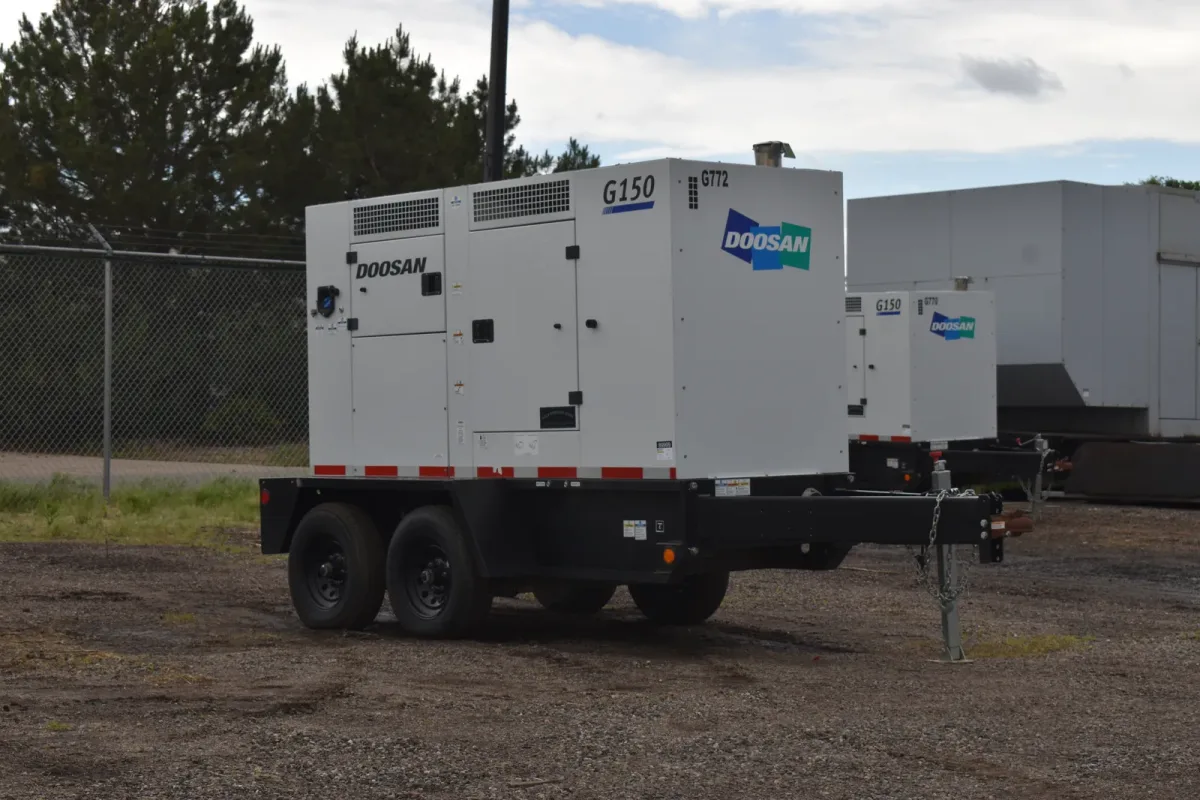 2 120kw doosan industrial generator unit 089999 exterior
