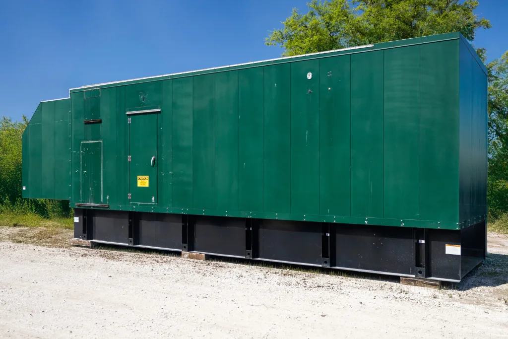 2 1500kw cummins industrial generator unit 091343 exterior