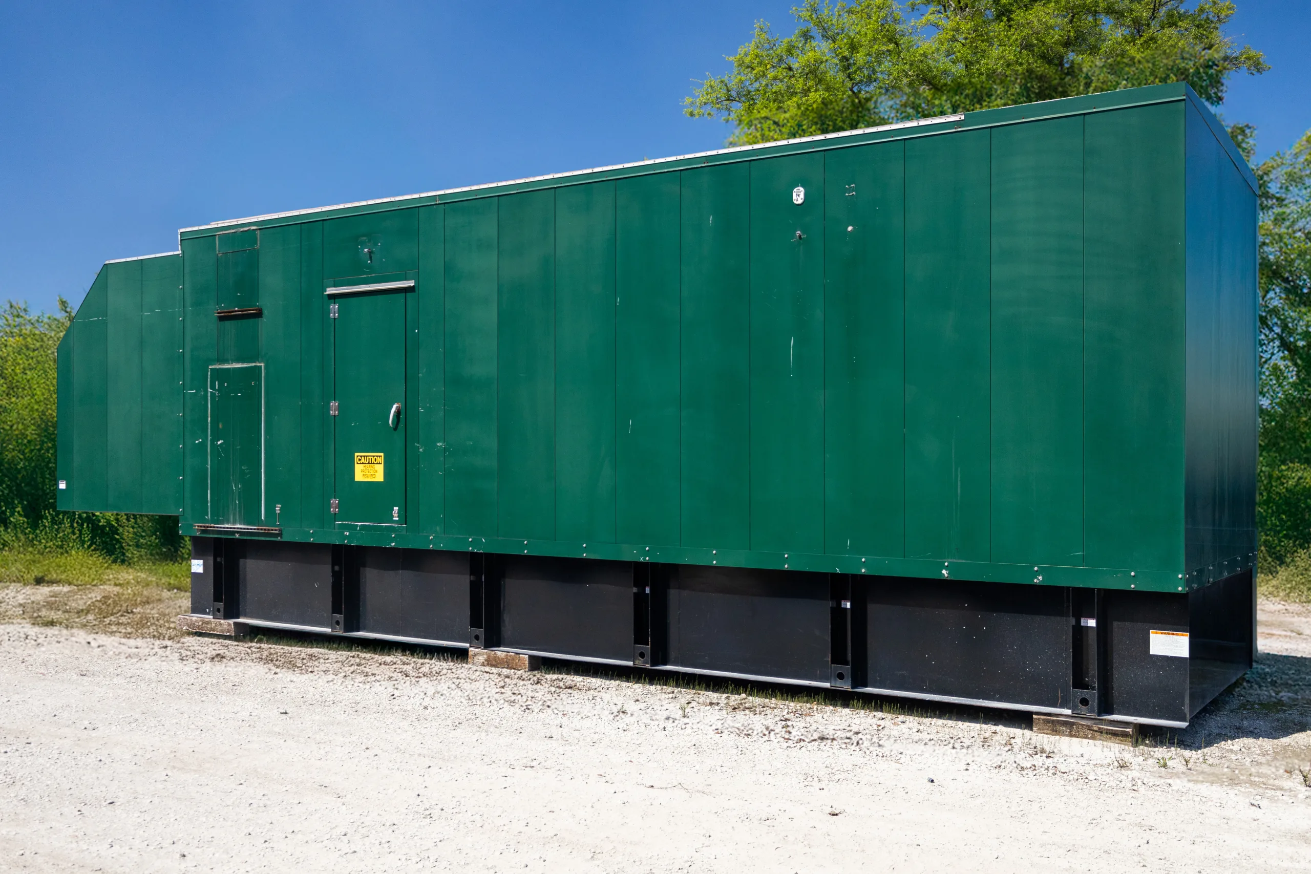 2 1500kw cummins industrial generator unit 091343 exterior