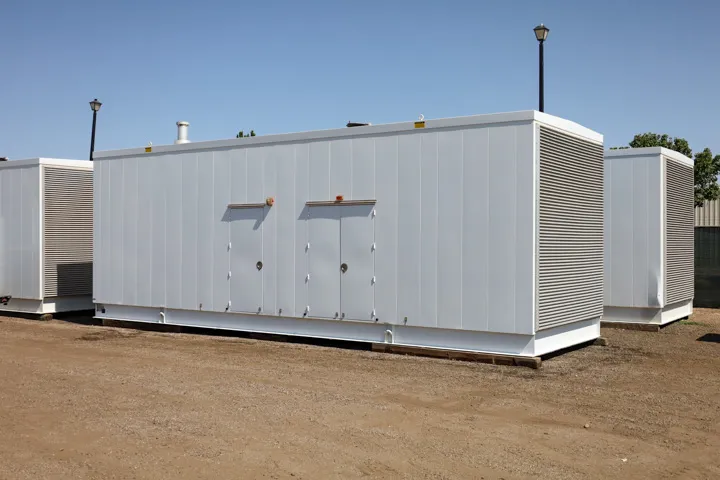 2 1500kw cummins industrial generator unit 091398 exterior