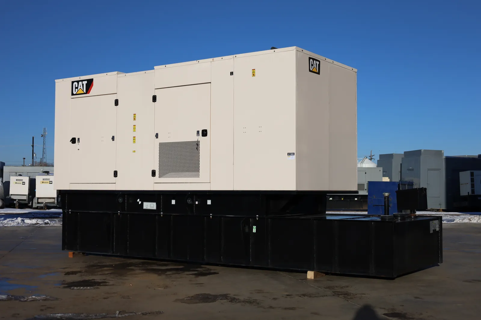 2 300kw caterpillar industrial generator unit 091988 exterior