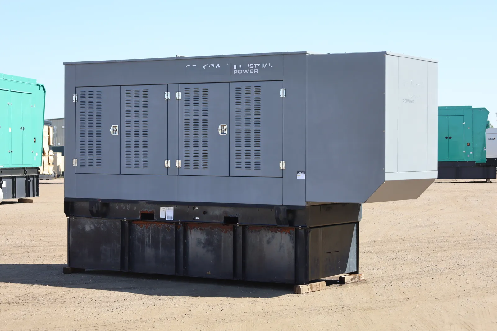 2 300kw generac industrial generator unit 091556 exterior