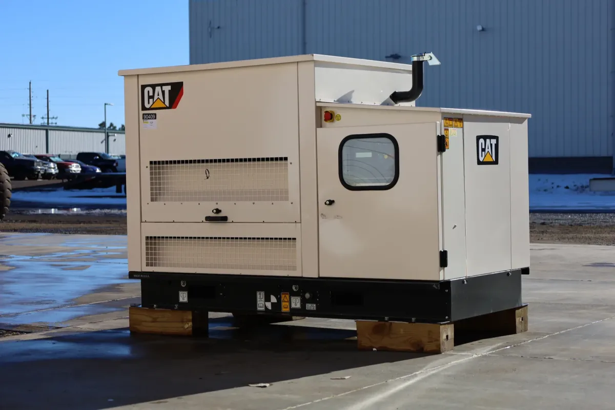 2 30kw caterpillar industrial generator unit 090409 exterior
