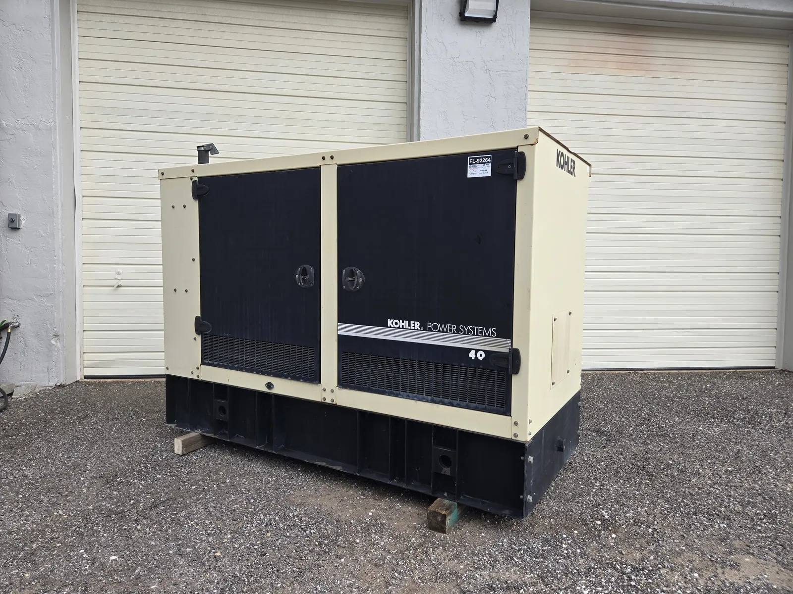 2 40kw kohler industrial generator unit 092264 exterior
