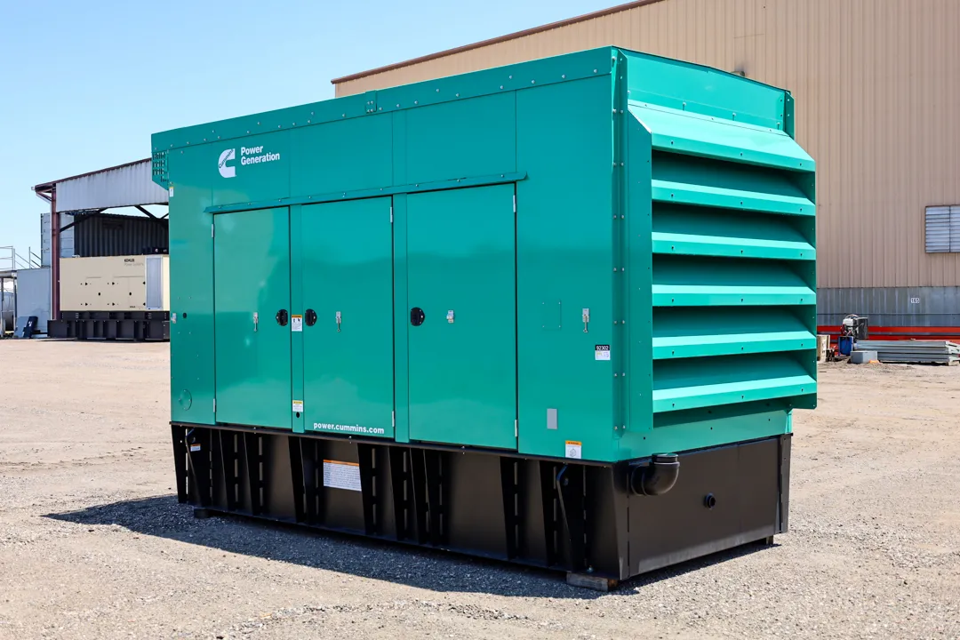 2 450kw cummins industrial generator unit 092302 exterior