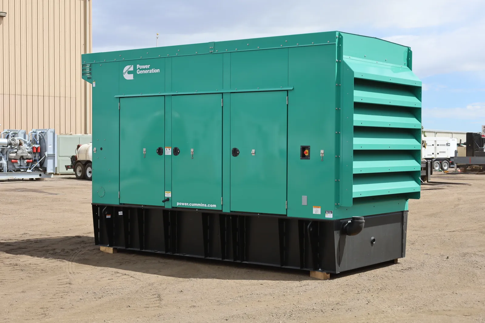2 500kw cummins industrial generator unit 089793 exterior
