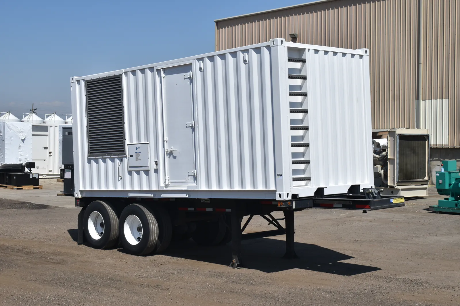 2 500kw cummins industrial generator unit 090217 exterior