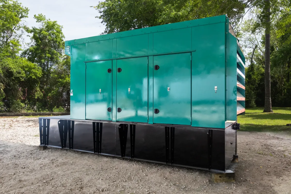 2 500kw cummins industrial generator unit 091999 exterior