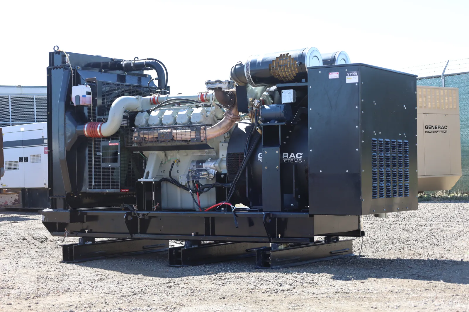 2 500kw generac industrial generator unit 091559 exterior