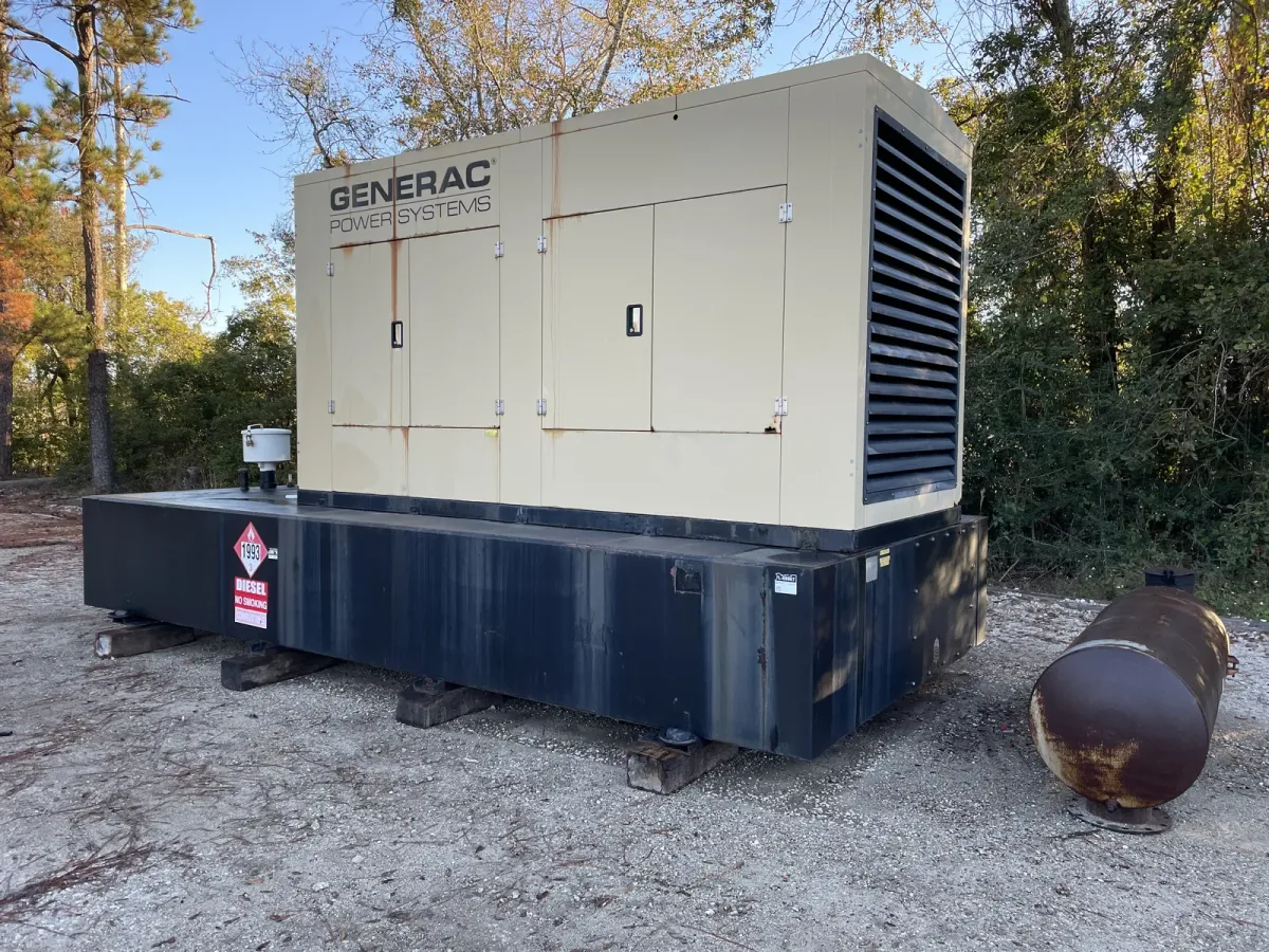 2 600kw generac industrial generator unit 088907 exterior