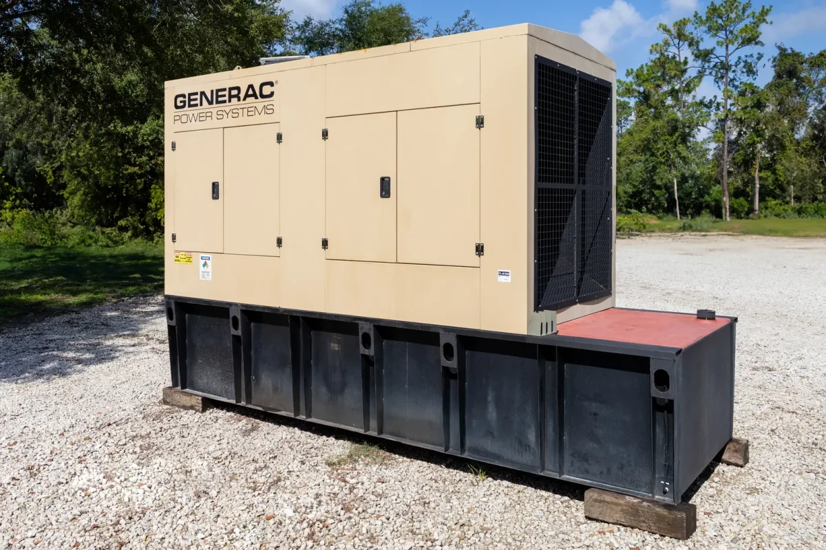 2 600kw generac industrial generator unit 091242 exterior