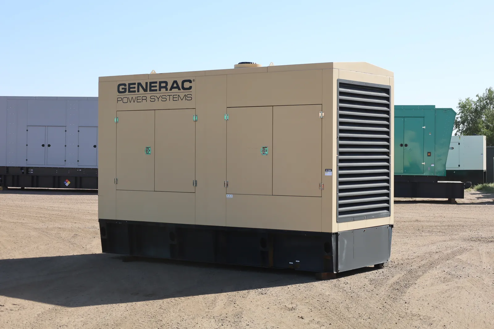 2 600kw generac industrial generator unit 091566 exterior
