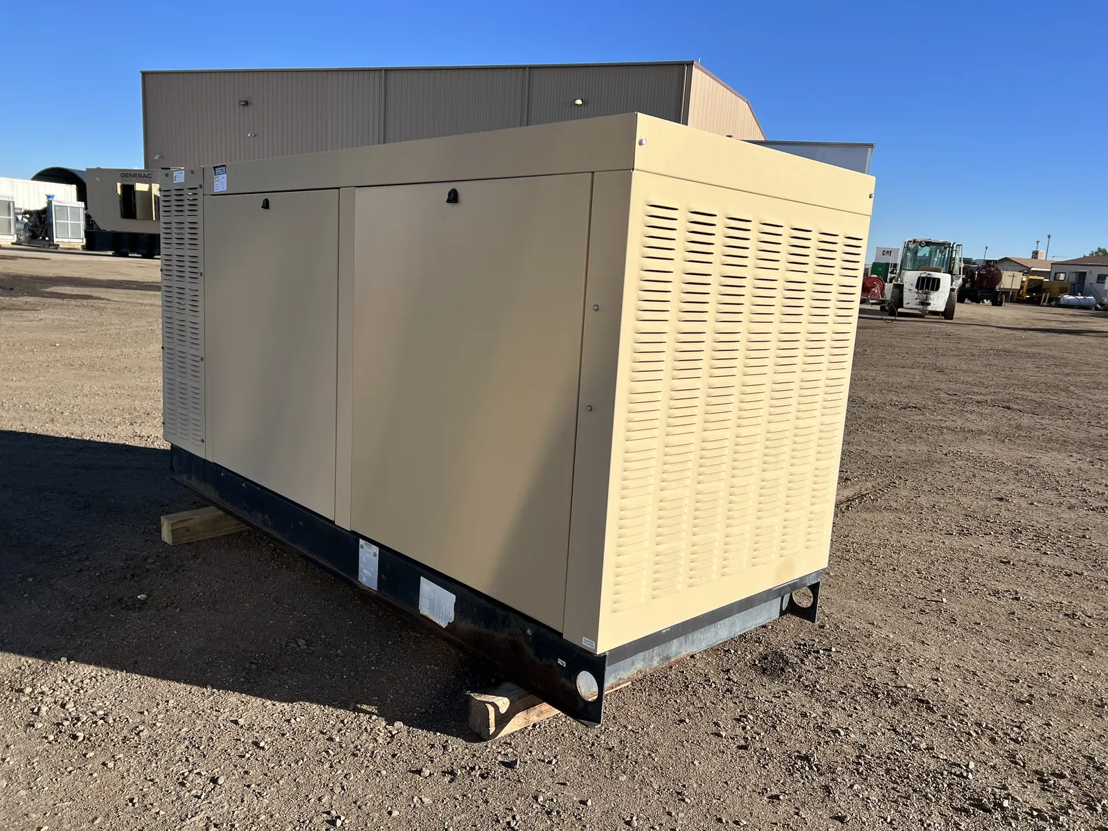 2 70kw generac industrial generator unit 089828 exterior