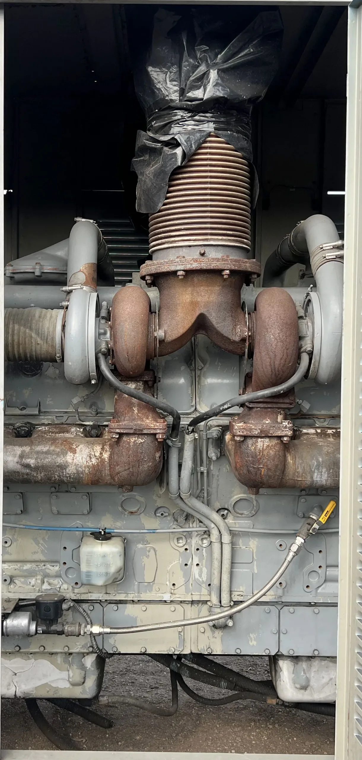 3 1000kw detroit industrial generator unit 089267 engine