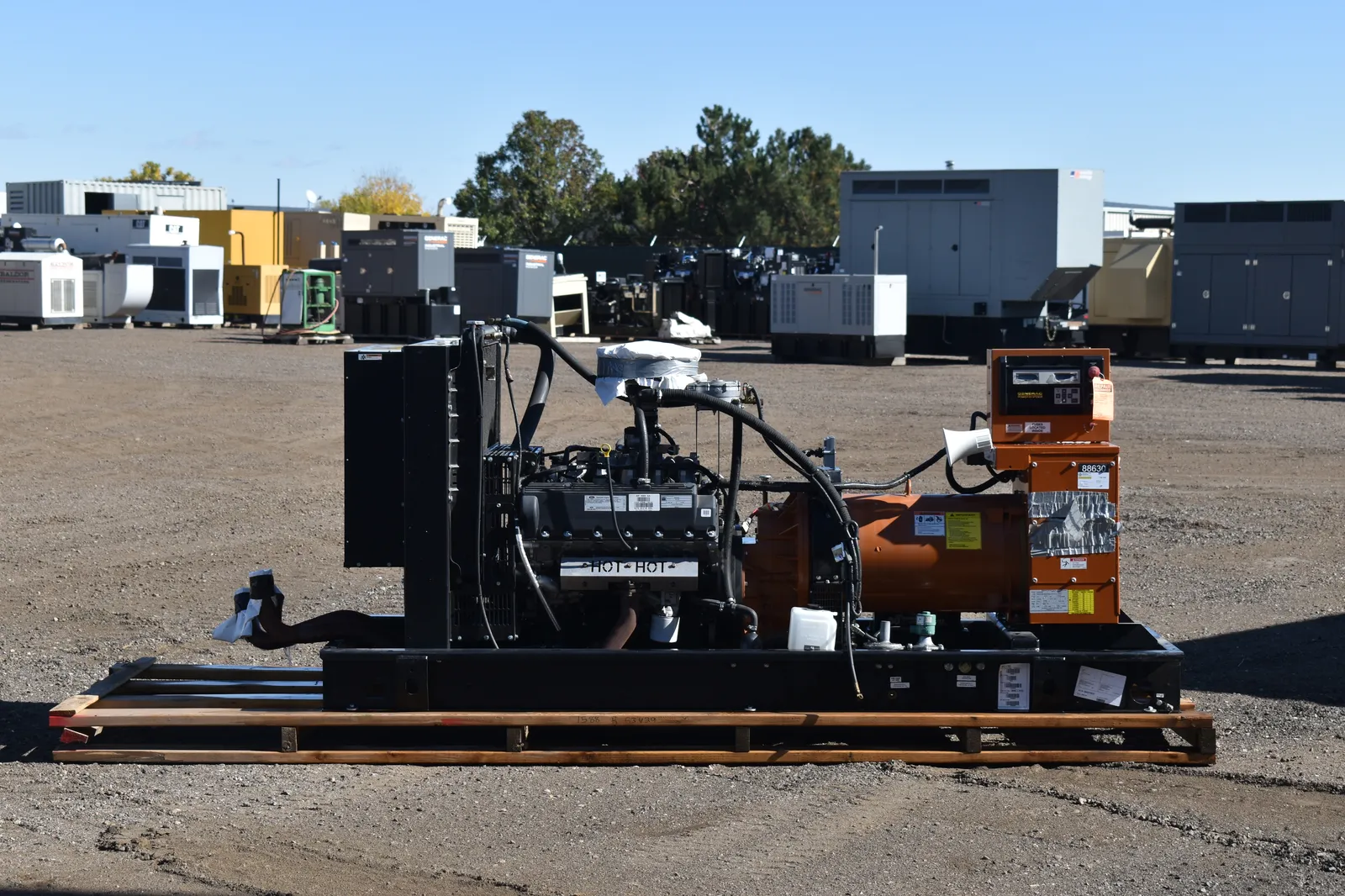 3 130kw generac industrial generator unit 088630 engine