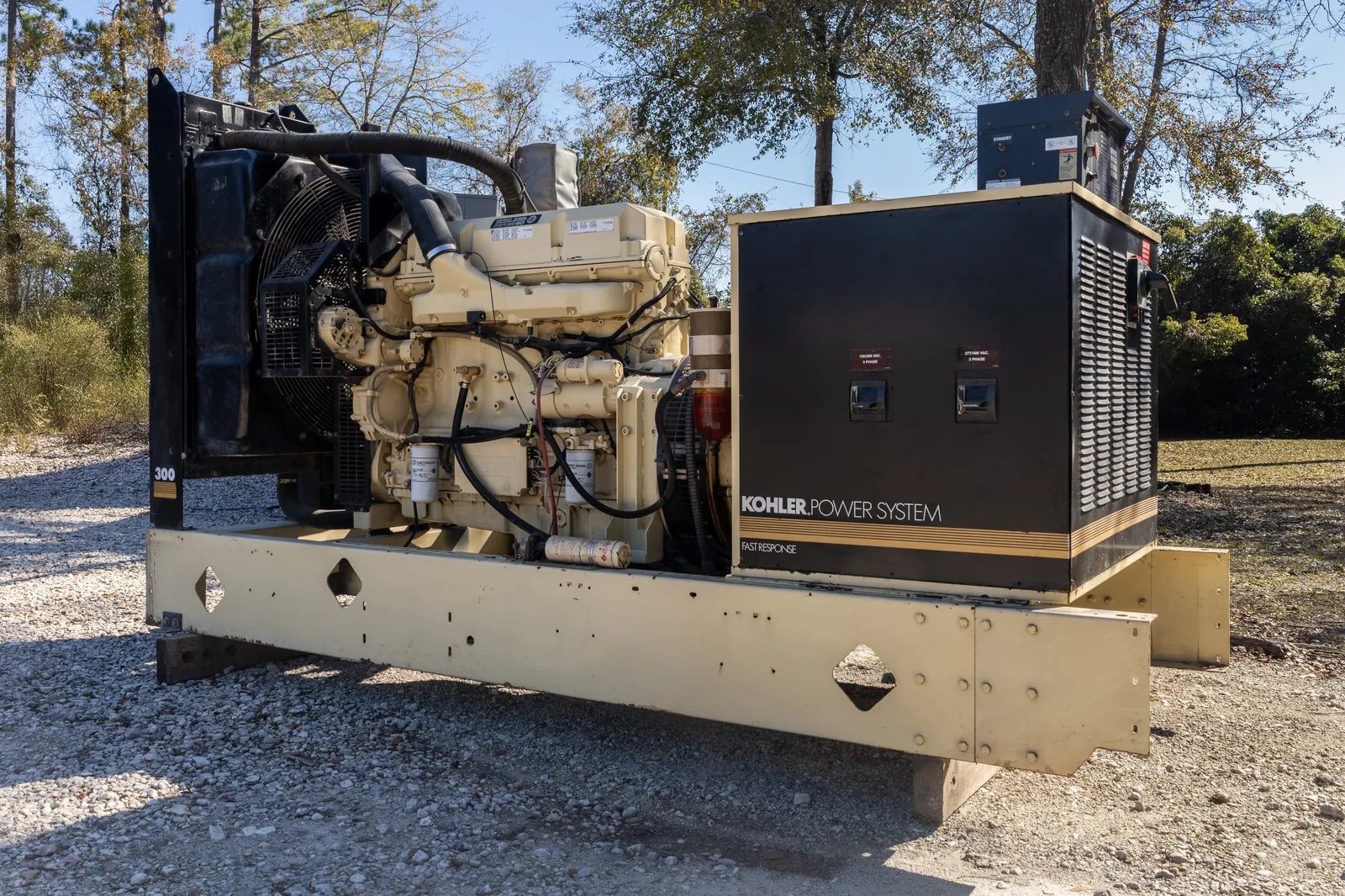 3 300kw kohler industrial generator unit 089607 engine