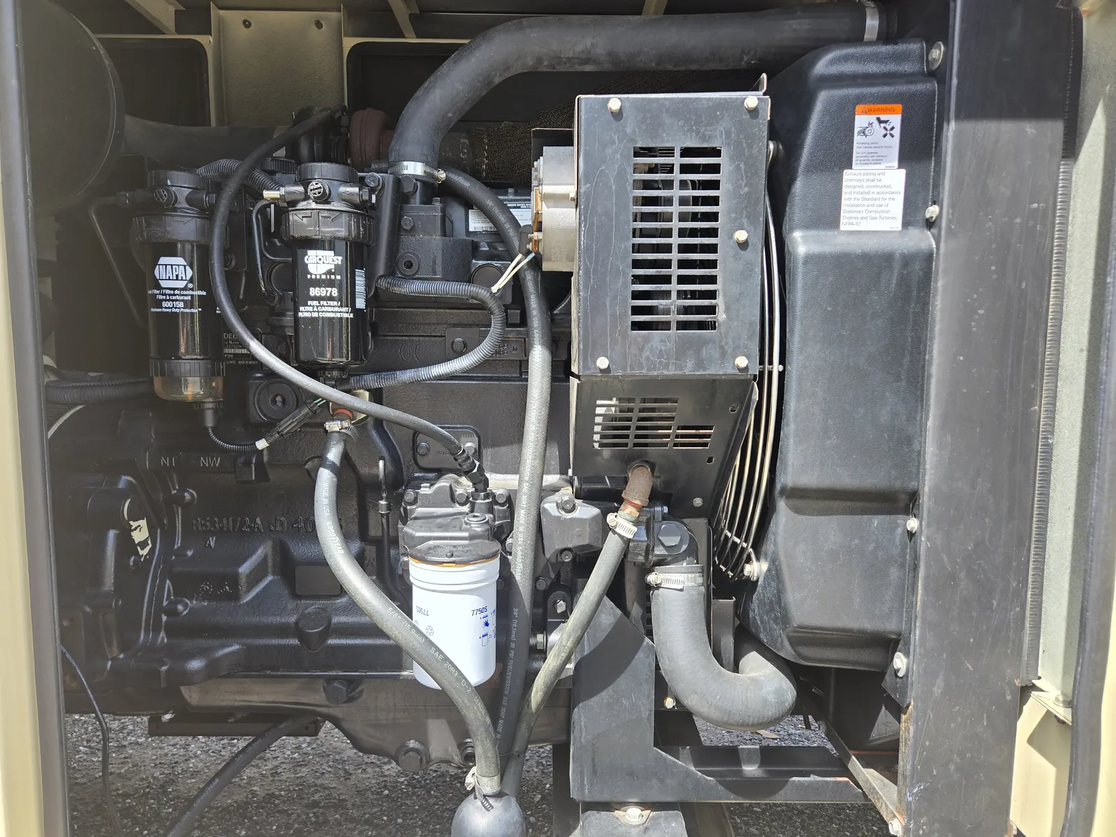 3 80kw kohler industrial generator unit 092268 engine