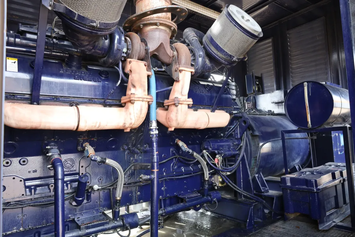 4 1500kw detroit industrial generator unit 089629 engine