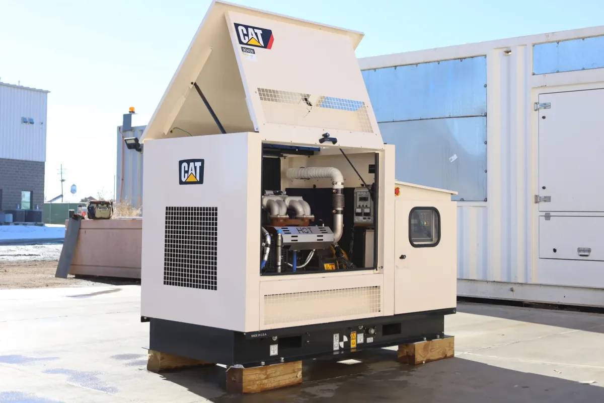 4 30kw caterpillar industrial generator unit 090409 engine
