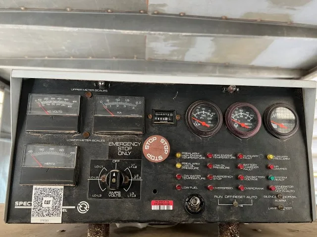 5 1000kw detroit industrial generator unit 089645 control panel