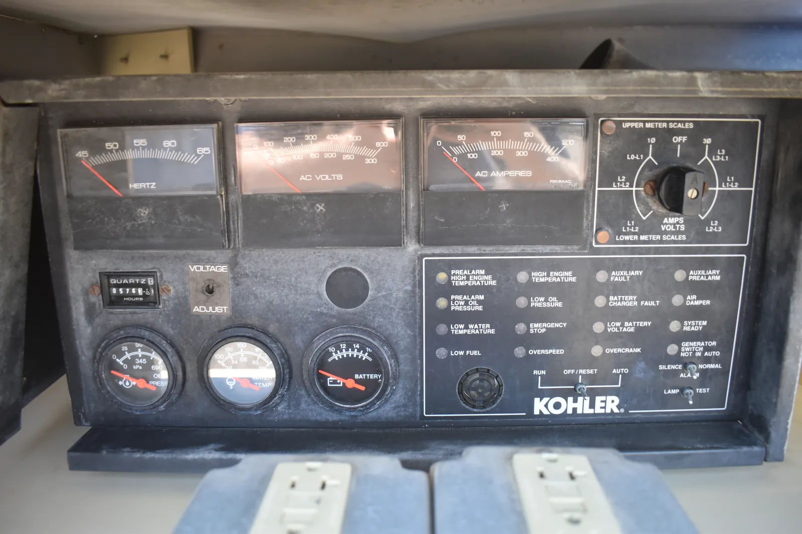 5 100kw kohler industrial generator unit 090204 control panel