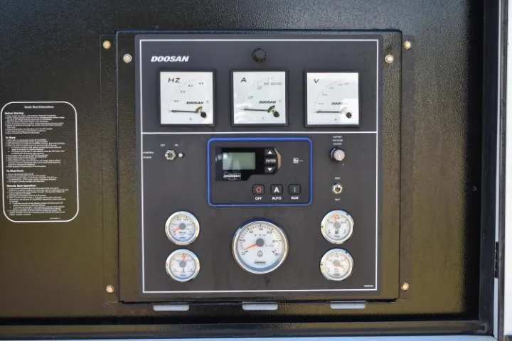 5 120kw doosan industrial generator unit 090003 control panel