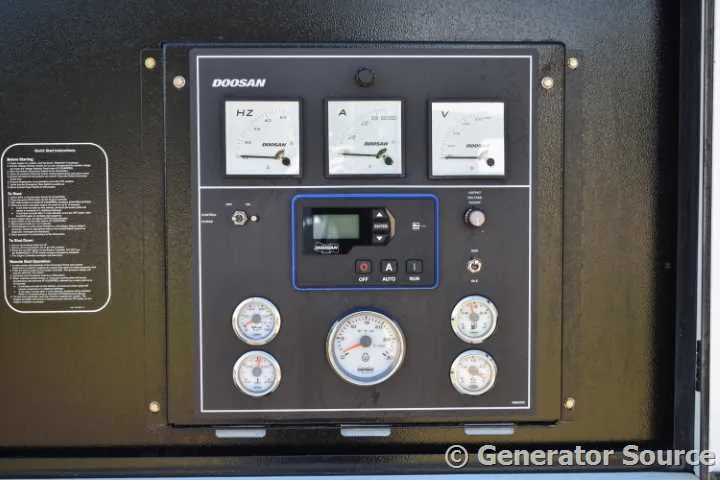 5 120kw doosan industrial generator unit 090011 control panel
