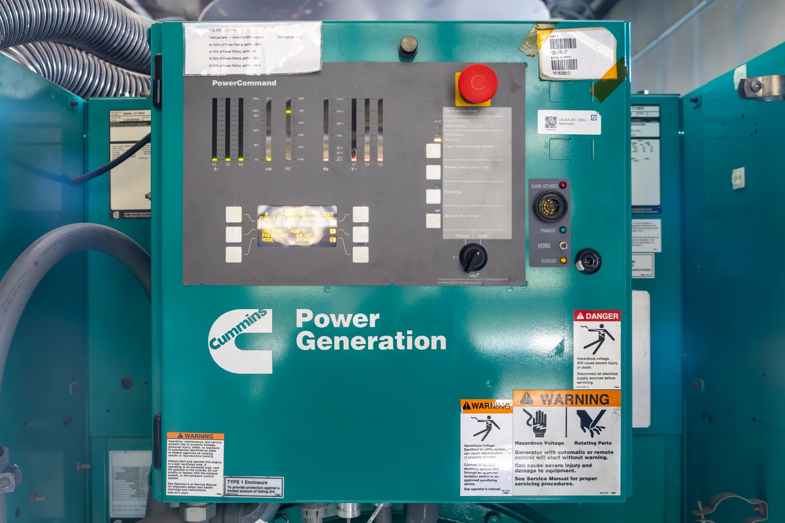 5 1250kw cummins industrial generator unit 092016 control panel