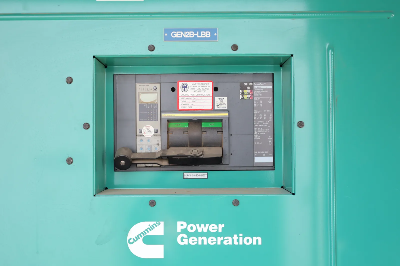 5 1500kw cummins industrial generator unit 091399 controls