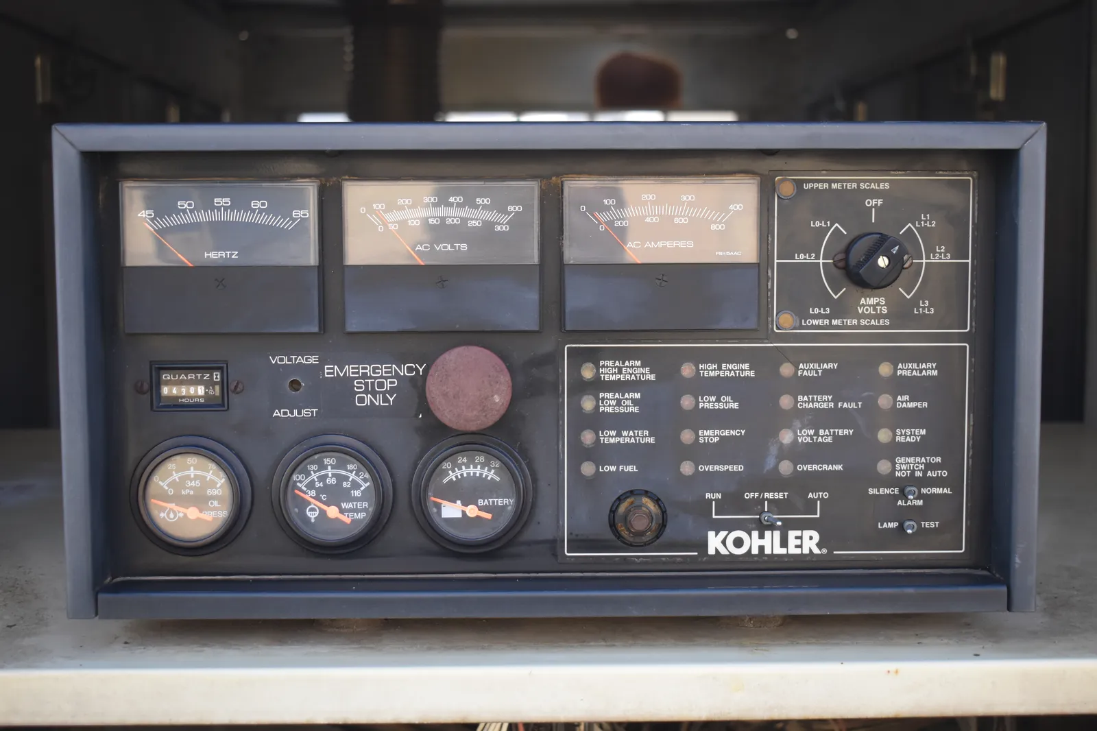 5 200kw kohler industrial generator unit 090279 control panel