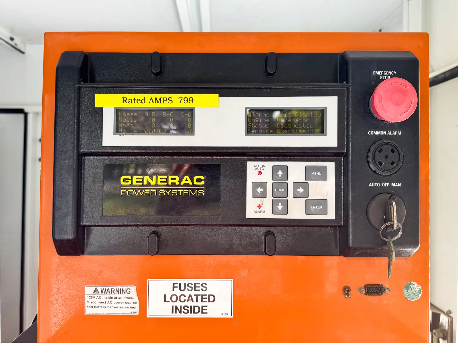 5 230kw generac industrial generator unit 090213 control panel
