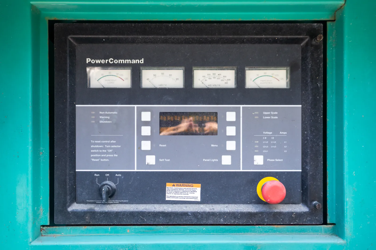 5 275kw cummins industrial generator unit 092177 control panel