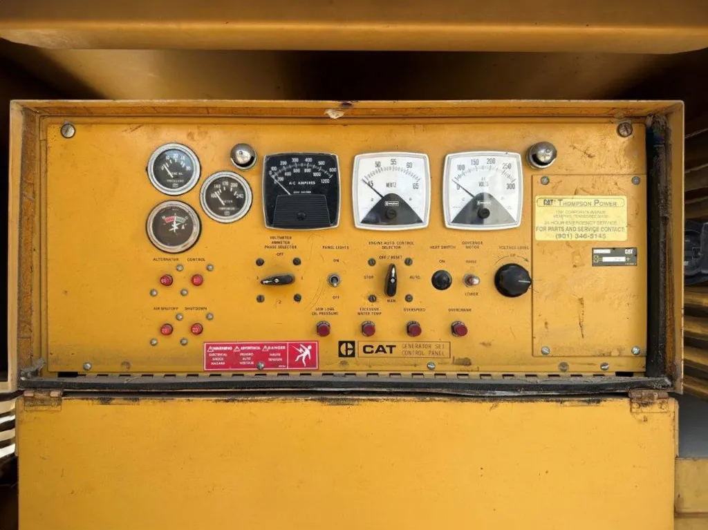 5 300kw caterpillar industrial generator unit 089846 controls