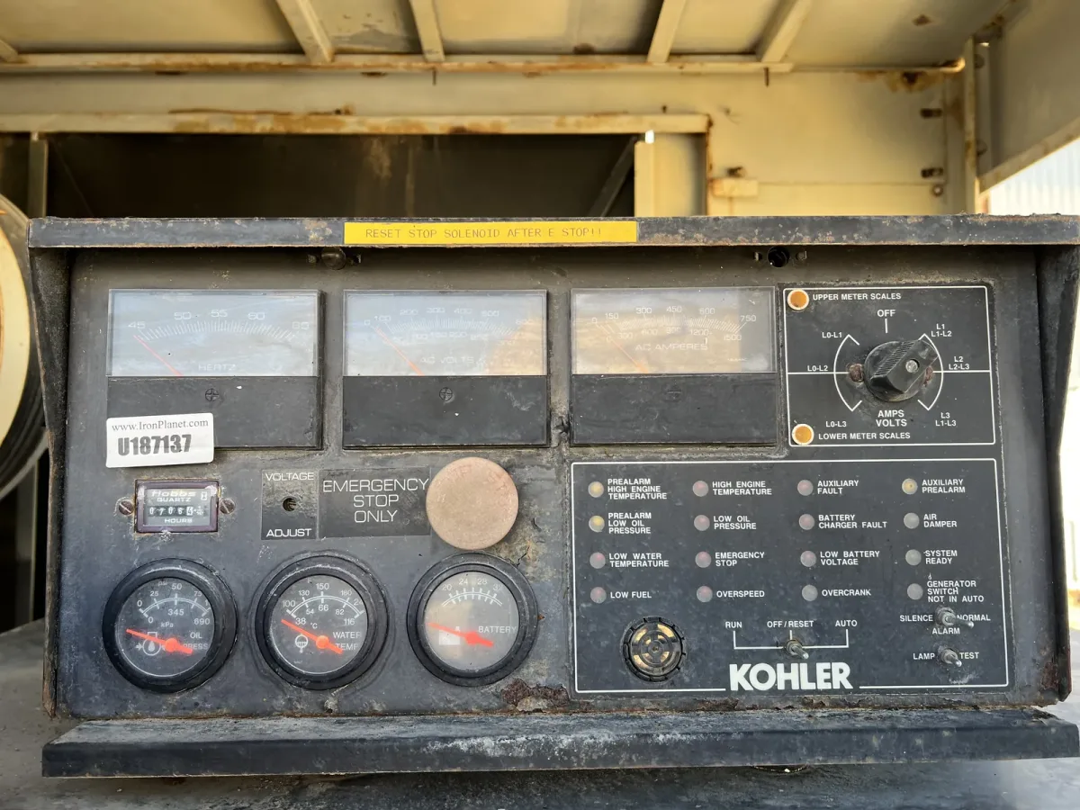 5 300kw kohler industrial generator unit 089343 control panel