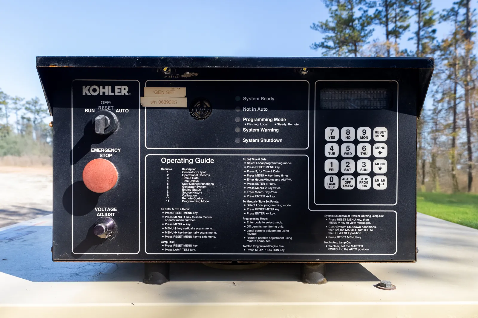 5 300kw kohler industrial generator unit 089607 controls