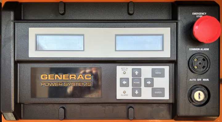 5 30kw generac industrial generator unit 089456 control panel