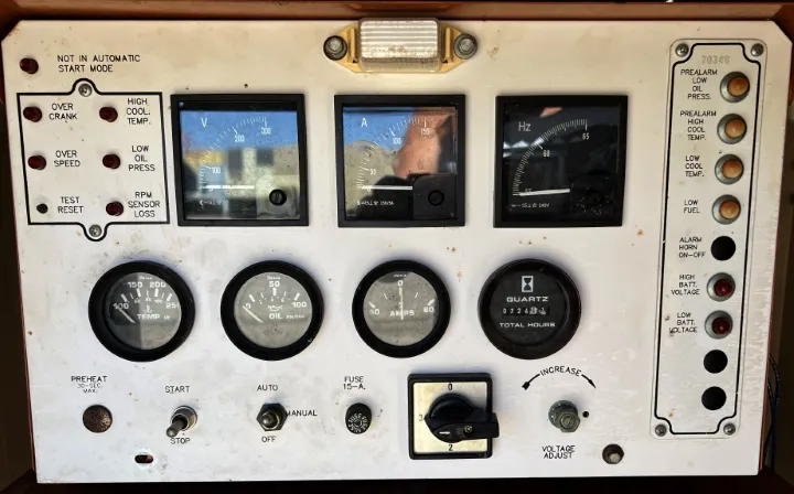5 30kw generac industrial generator unit 089458 control panel
