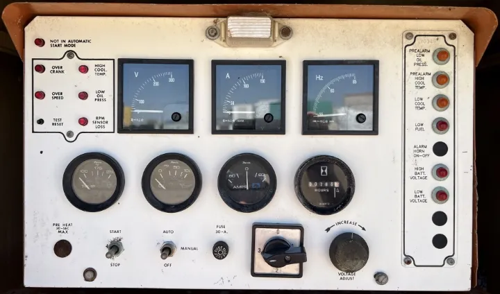 5 30kw generac industrial generator unit 089459 control panel