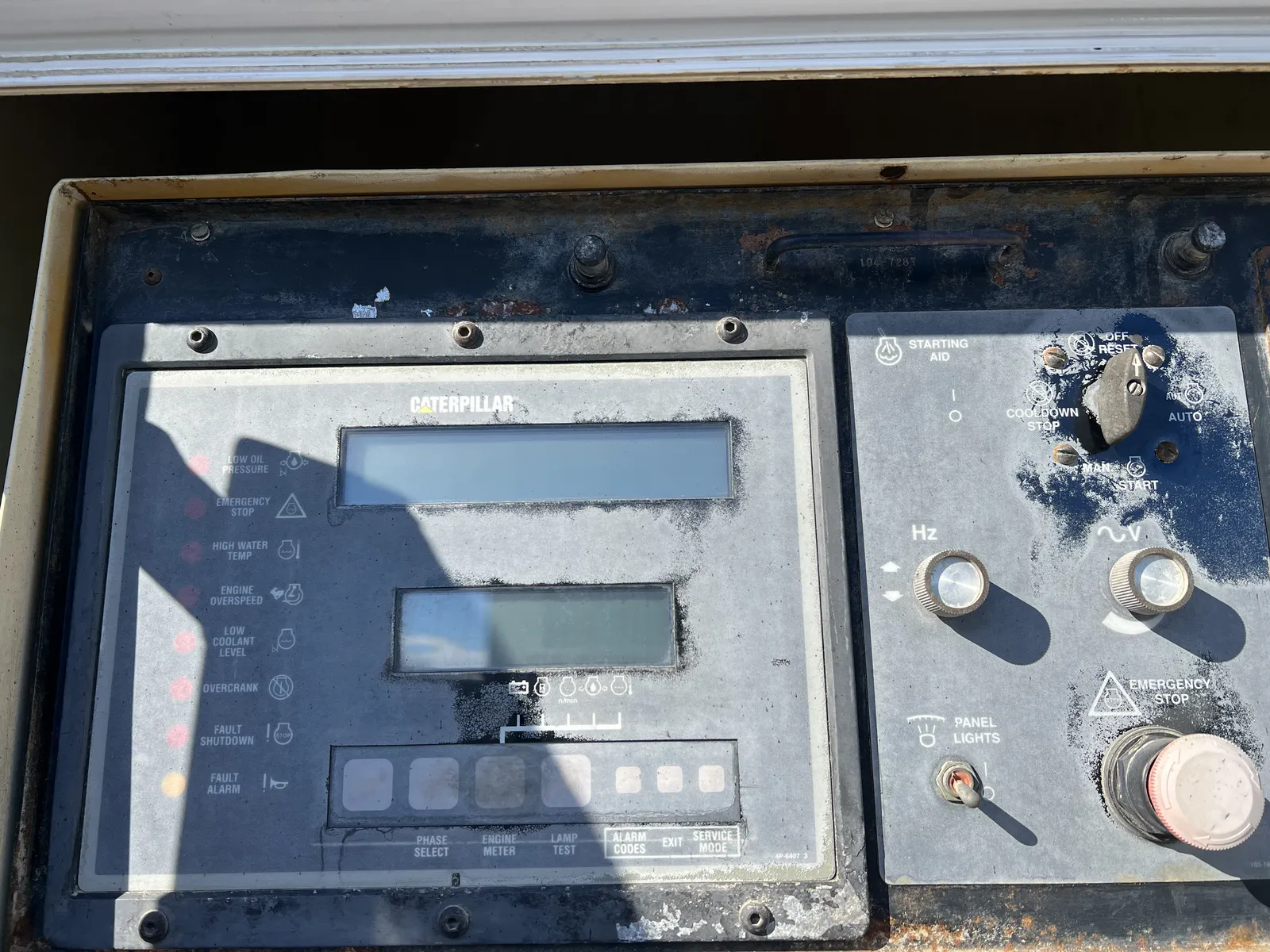 5 350kw caterpillar industrial generator unit 089649 control panel